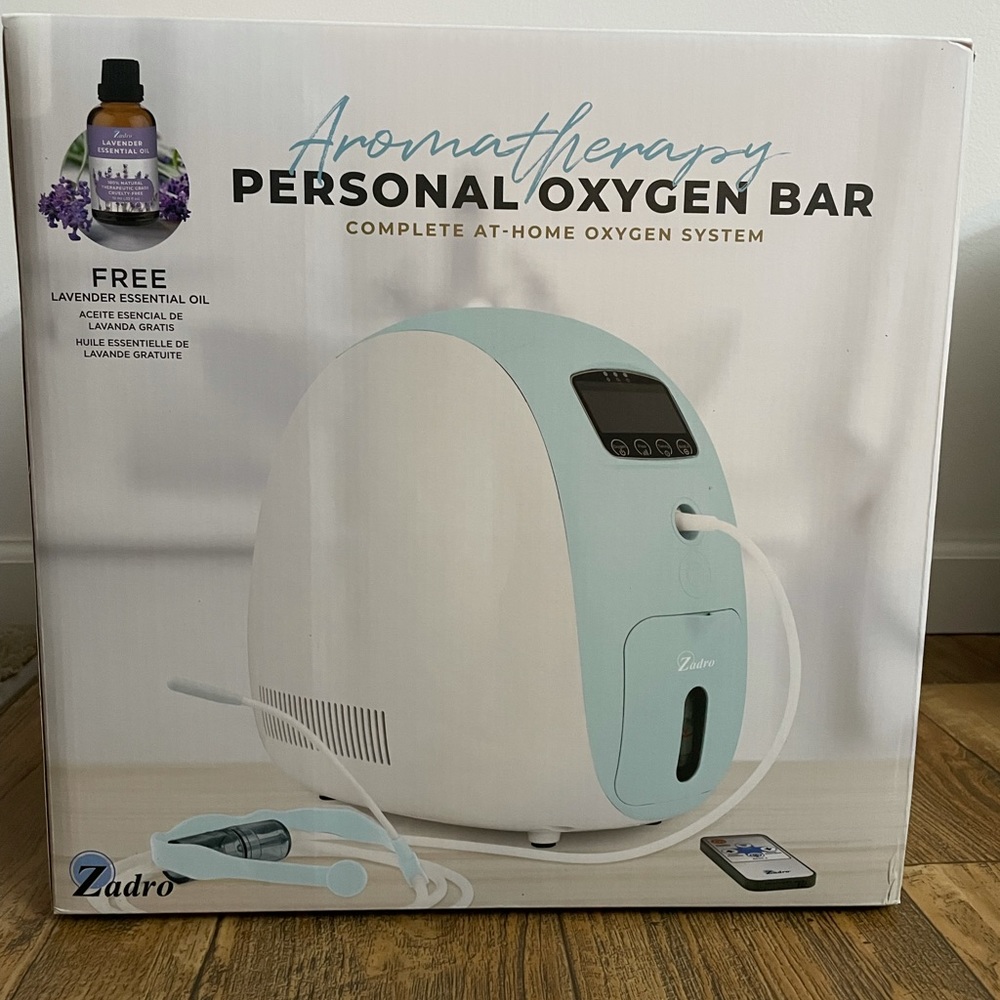 Aromatherapy oxygen bar with free lavender essential oil